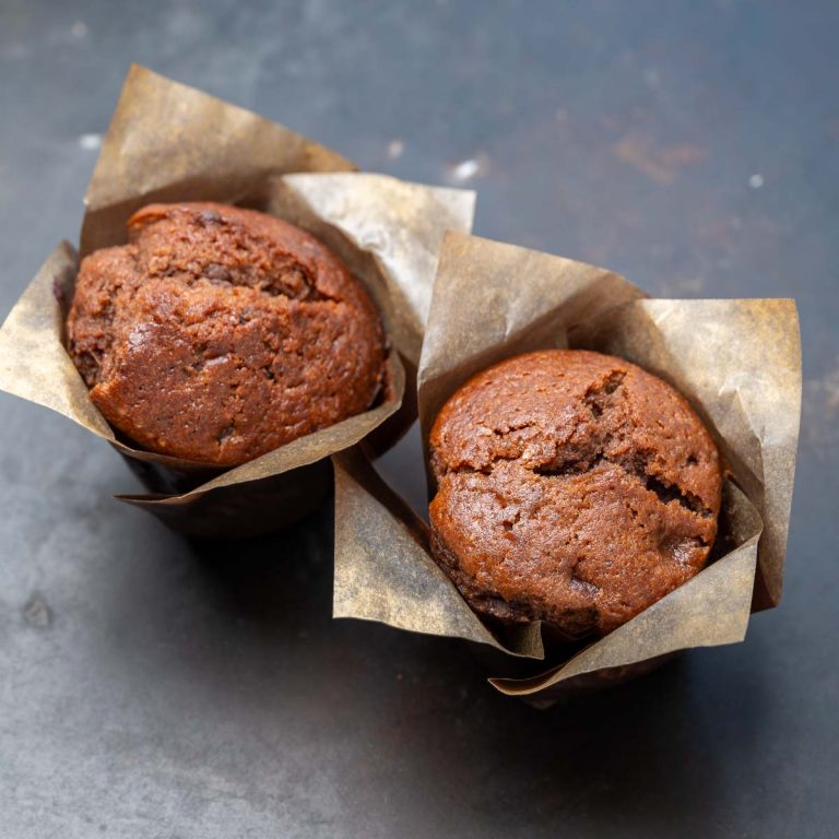 Bio-Schoko-Kirsch-Muffin